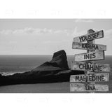 Wall Art Black and White Canvas Road Sign Posters