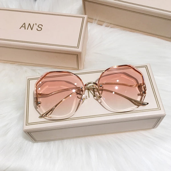 Fashion Tea Gradient Sunglasses