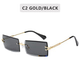 Fashion Rimless Gradient Shades