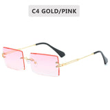 Fashion Rimless Gradient Shades