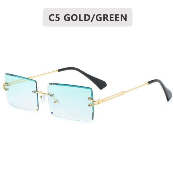 Fashion Rimless Gradient Shades