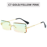 Fashion Rimless Gradient Shades