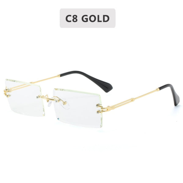 Fashion Rimless Gradient Shades
