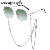 Irregular Sunglasses With Chain
