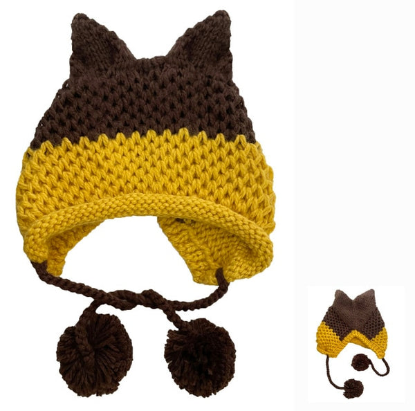 BomHCS Cute Fox Ears Beanie
