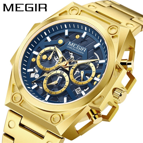 MEGIR Wrist Watch Stainless Steel Case