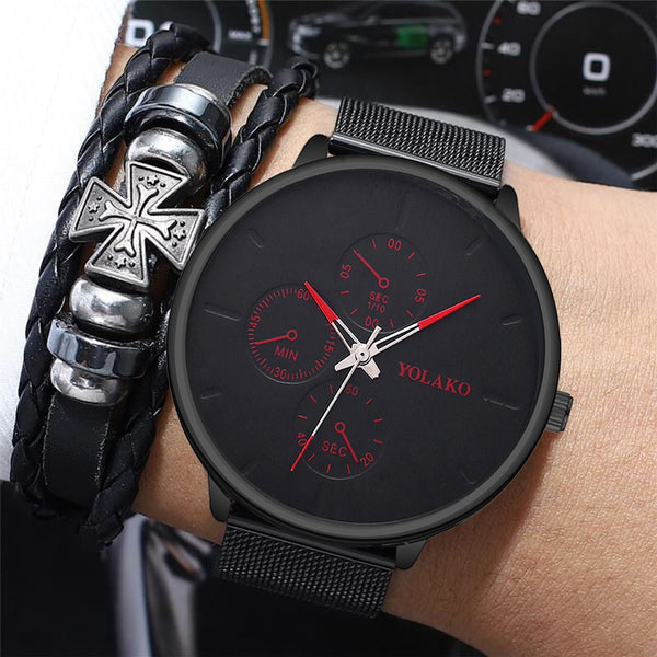 Fashion Sport Stainless Steel Case Watch