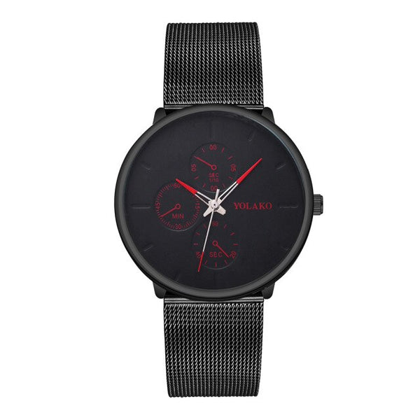 Fashion Sport Stainless Steel Case Watch