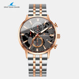 Alloy Case Silver Luxury Brand Sports Watches