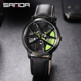 Wheel Watch Fashion Sports Watch Quartz Leather