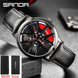 Wheel Watch Fashion Sports Watch Quartz Leather