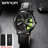 Wheel Watch Fashion Sports Watch Quartz Leather