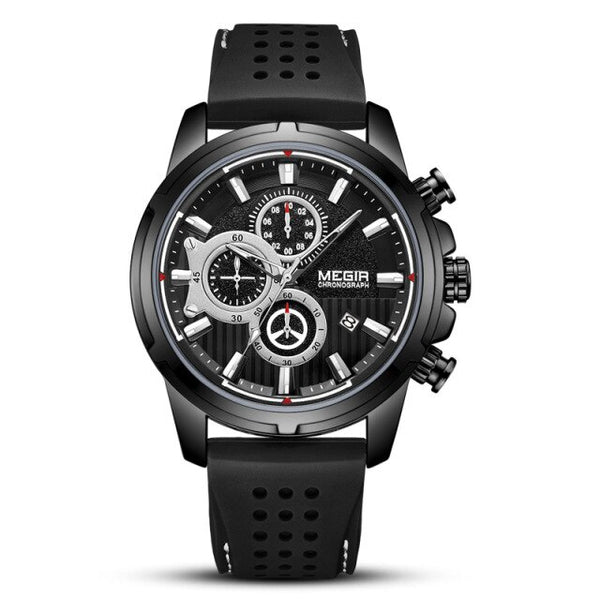 MEGIR Men's Fashion Rose Gold  Waterproof