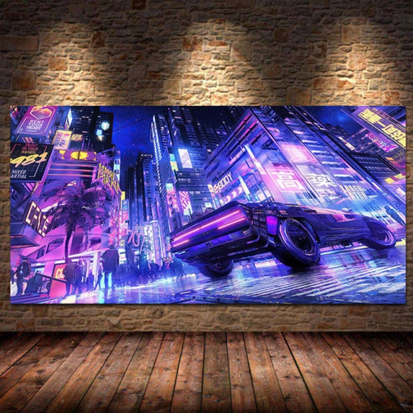 Modern Future City Cool Sport Car