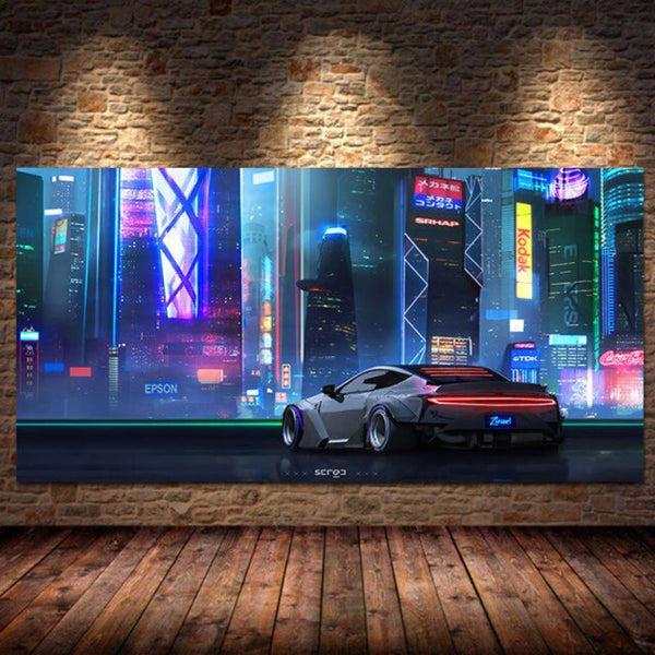 Modern Future City Cool Sport Car