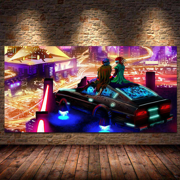 Modern Future City Cool Sport Car