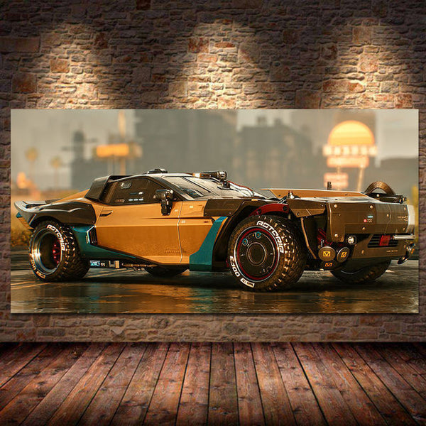 Modern Future City Cool Sport Car