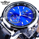 Irregular Shape Case Blue Men's Mechanical Automatic Watches