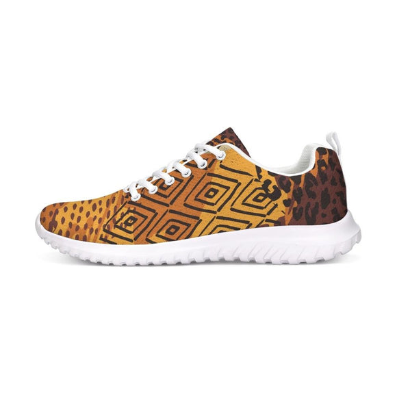 Womens Sneakers - Brown and Gold Sports Shoes